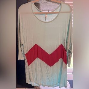 3/4 sleeve, long shirt